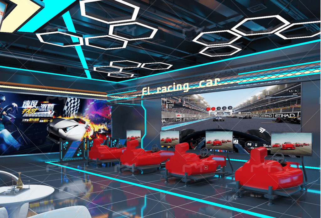 racing simulator setup