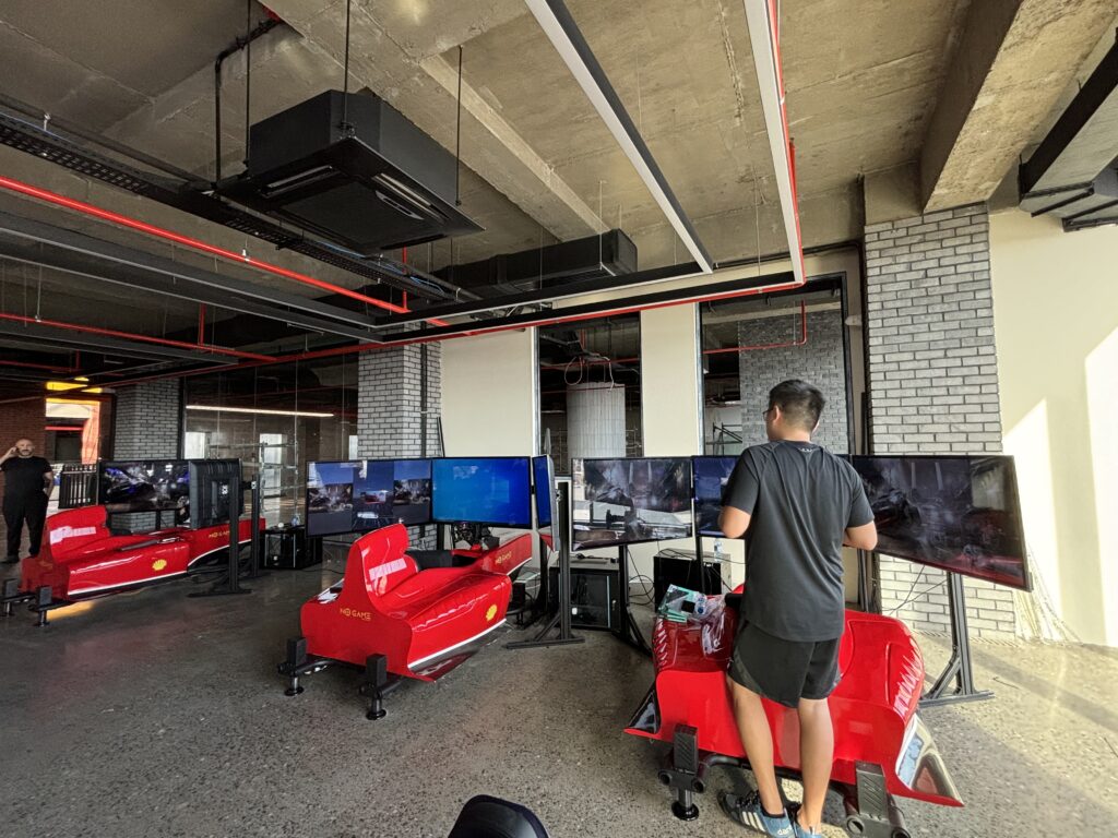 racing car simulation