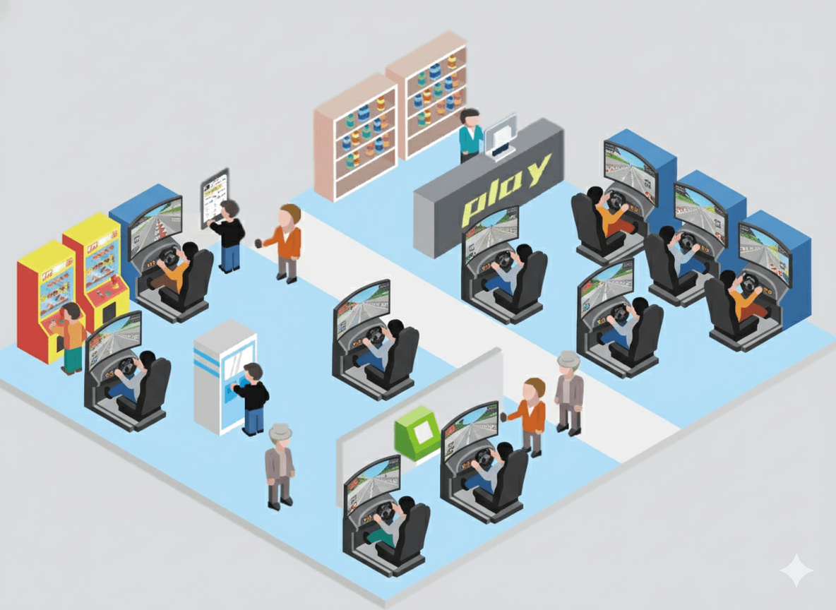 racing simulator setup